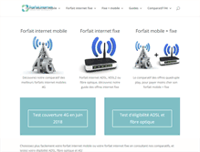 Tablet Screenshot of forfait-internet.com